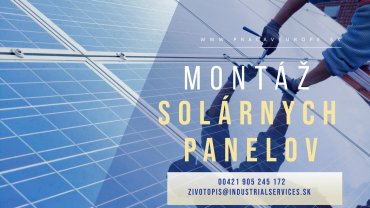 Montáž solárnych panelov poster